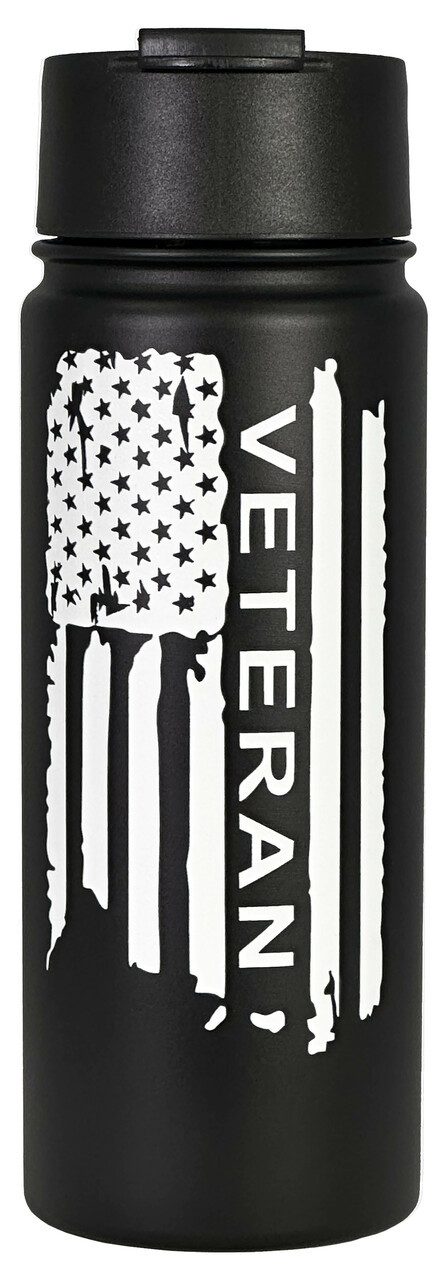 18 oz. Flip Top Bottle - USMC Veteran