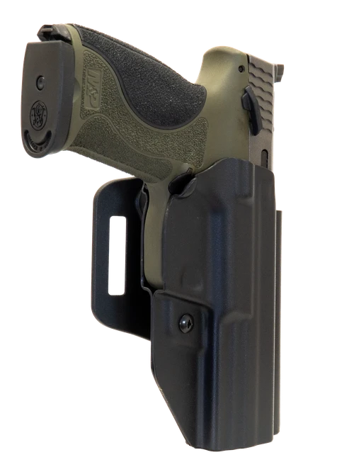 Smith & Wesson M&P® M2.0® 4.6” Thumb Safety 10MM/.45 ACP OWB Modular Hole Pattern (MHP) Holster