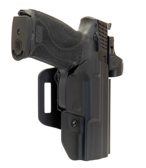 Smith & Wesson M&P® M2.0® 4” Thumb Safety 10MM/.45 ACP OWB Modular Hole Pattern (MHP) Holster