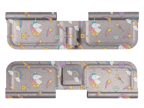 AR Ejection Port Cover - Rainbows and Unicorns