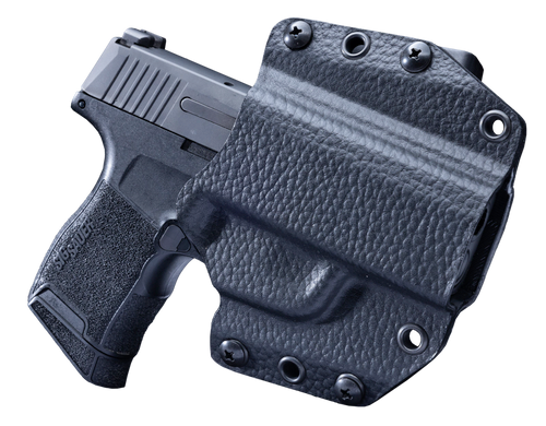 Sig Sauer P365, P365X Black Leather Hybrid OWB Black