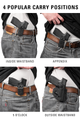 Ruger LCP II, LCP MAX  - Ambidextrous AIWB/OWB Holster
