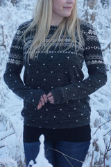 Snow Fall Gray Sweater