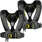  Spinlock Deckvest 6D 275N Pro Sensor Life Jacket with Harness Black/Grey 