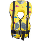  Crewsaver Supersafe 150N Kids Foam Life Jacket with Harness Yellow 