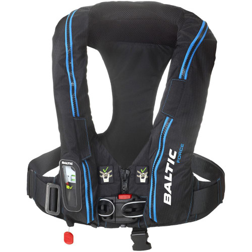  Baltic Force 190N Automatic Life Jacket with Harness Black 