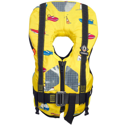  Crewsaver Supersafe 150N Kids Foam Life Jacket with Harness Yellow 