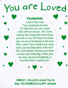 You Are Loved Magnet....Footprints