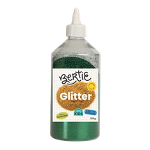 Bertie® Glitter Powder Craft Material Green 300g - Default Image