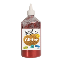 Bertie® Glitter Powder Craft Material Red 300g - Default Image