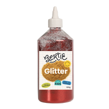 Bertie® Glitter Powder Craft Material Red 300g - Default Image