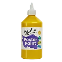 Bertie® Washable Poster Paint Yellow 500mL - Default Image