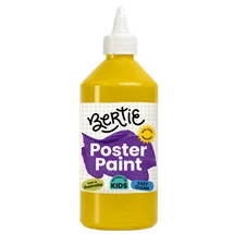 Bertie® Washable Poster Paint Yellow 500mL - Default Image
