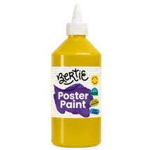 Bertie® Washable Poster Paint Yellow 500mL - Default Image