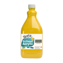 Bertie® School Acrylic Paint Cool Yellow 2L - Default Image