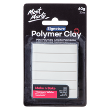 Mont Marte® Oven Bake Polymer Clay Titanium White 60g - Default Image