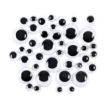 Bertie® Joggle Eyes Self Adhesive Tray 10mm, 15mm, 22mm 875pc