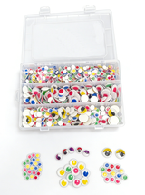 Bertie® Self Adhesive Colourful Eyes 1000pc - Second Image