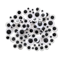 Bertie® Joggle Eyes Assorted Sizes 6mm, 10mm, 12mm, 16mm 100pc