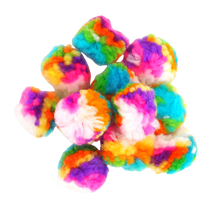 Rainbow Pom Poms Assorted 40pc