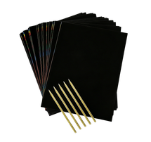 Bertie® Scratch Art Paper 18.5 x 25.3cm 25pc - Product Image 2