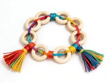 Bertie® Wooden Rings 4.5cm 20pc - Product Image 2