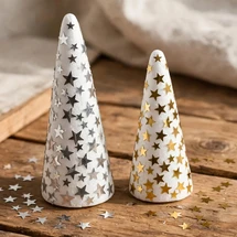 Poly Foam Cones White 18cm 5pc - Product Image 2