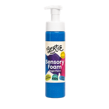 Bertie® Washable Sensory Foam Finger Paint Blue 200mL - Default Image