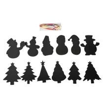 Bertie® Christmas Scratch Art 12pc set - Default Image