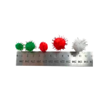 Pom Poms Assorted Christmas 500pc - Product Image 2