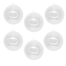 Fillable Christmas Ornaments 8cm 10pc - Default Image