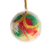 Fillable Christmas Ornaments 8cm 10pc - Product Image 2