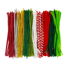 Christmas Chenille Sticks Asst 250pc - Default Image