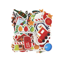 Foam Die Cut Stickers Christmas 60pc - Product Image 2