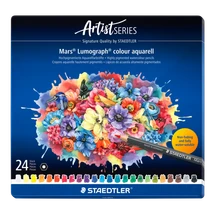 Staedtler® Mars® Lumograph® Aquarell Watercolour Pencils Asst 24 pc - Default Image