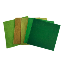 Bertie®  Paper Modelling Grass Sheets Assorted Greens 30x30cm 5pc - Default Image