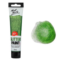 Mont Marte® Glitter Paint Tube Light Green 75mL - Product Image 2