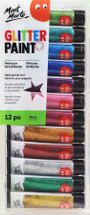 Mont Marte® Glitter Paint Set Assorted 36mL 12pc - Default Image