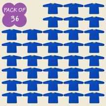 Bertie® Waterproof Art Smock Small Blue 3-5 years - Pack of 36 - Default Image