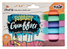 Tulip® Graffiti Fabric Markers 6pc