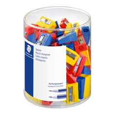 Staedtler® Sharpener Single Hole Assorted Colours 100pc - Default Image
