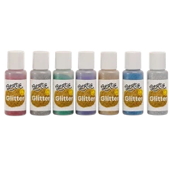 Bertie® Glitter Powder Craft Material Assorted Colours 35g 7pc - Default Image