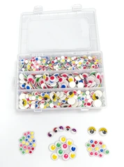 Bertie® Self Adhesive Colourful Eyes 1000pc - Second Image