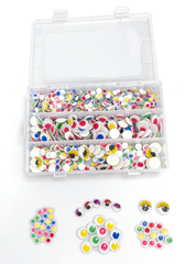 Bertie® Self Adhesive Colourful Eyes 1000pc - Second Image