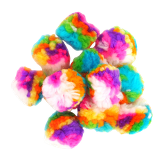 Rainbow Pom Poms Assorted 40pc