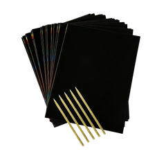 Bertie® Scratch Art Paper 18.5 x 25.3cm 25pc - Product Image 2