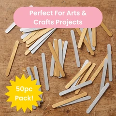 Metallic Craft Sticks Asst 114mm 50pc - Second Image