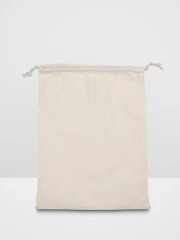 Calico Drawstring Bag Large 30 x 40cm - Second Image