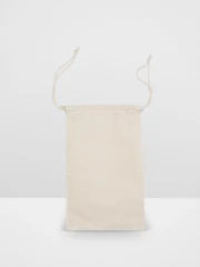 Calico Drawstring Bag Small 30 x 20cm - Second Image