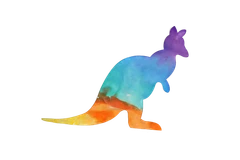 Bertie® Colour Diffusing Australian Animals 25cm 60pc - Default Image